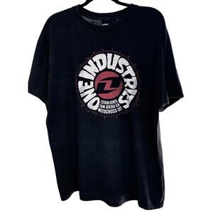 One Industries Black Throwback T-shirt Sz XL Short Sleeve Motocross Streetwear